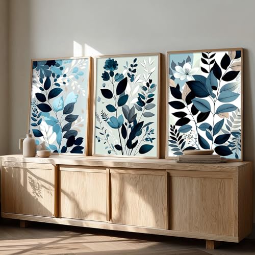Image of kotart Painting for Wall Decoration - Modern Art Wall Decor Framed Painting for Living Room Bedroom - Framed Wall Posters /Paintings with Frame Set of 3 (Art-6, 13X17 inch)