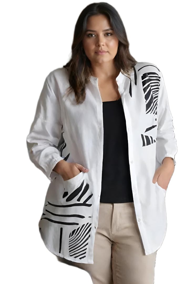 Tiptop Trends Women’s Shirt | Casual Formal Stylish Top for Office, College & Daily Use | White-picture-39