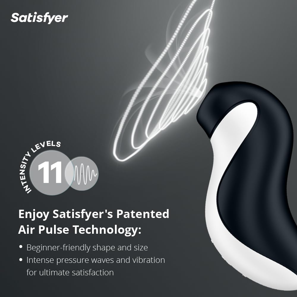 Satisfyer Orca Vibratore a Onde di Pressione | Doppio Sex Toy con 2 Motori per una Stimolazione estrema | Impermeabile IPX7 | Sex Toys per Donne dal Design simpatico | Stimolatore sessuale Vibratori