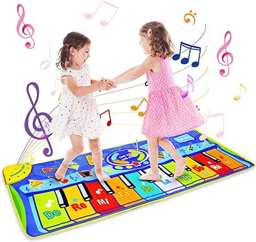 Home 161 LEADSTAR Musical Mat, Keyboard Electronic Music Carpet, Collapsible Piano Mat for Kids,Touch Play Learning Singing Blanket for Children Baby Early Education Toys – 51.2*18.9 in