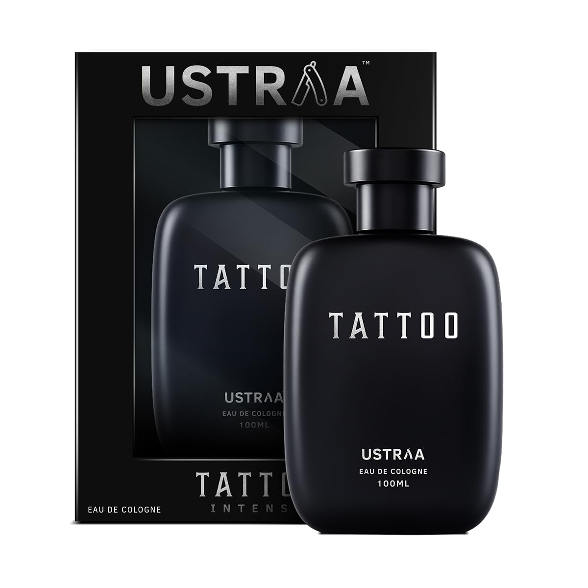 Ustraa Tattoo Cologne - 100ml - Perfume for Men | with a mix of spicy, woody and citrusy notes | Ideal for night occasions | Long-lasting fragrance with no gas-image-20