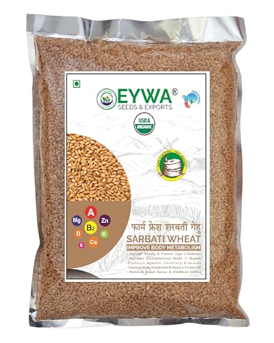Image of Organic Sarbati Wheat Grains 5 kgs For Eating And Cookings | Premium Grains /Gehu By EYWA
