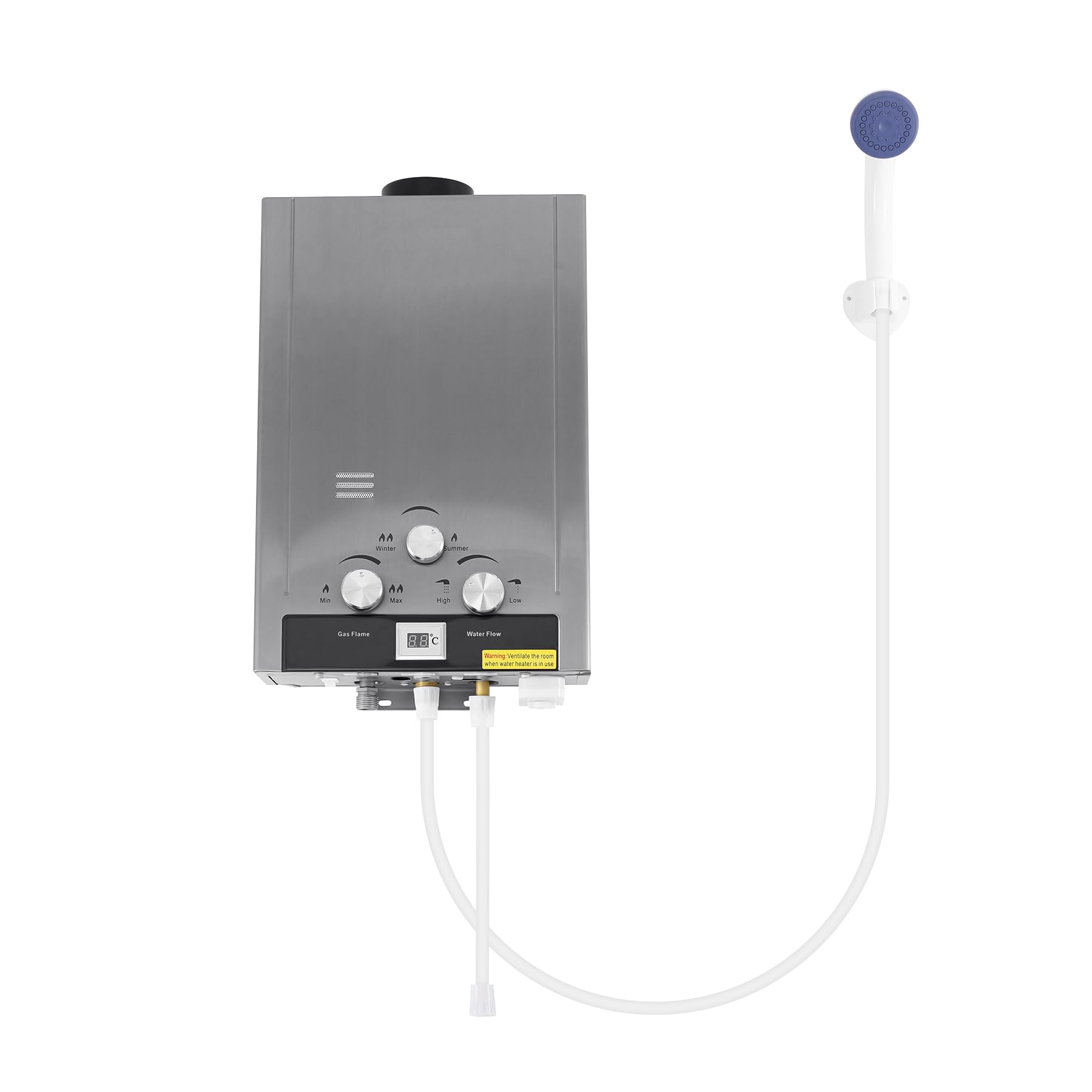 TRY-YEAN Tankless Water Heater, 8L Portable Gas Hot Water Heater Instant  Propane Water Heater with Shower Head, Overheating Protection for Outdoor  Camping Trips Boat Cabins - Amazon.com