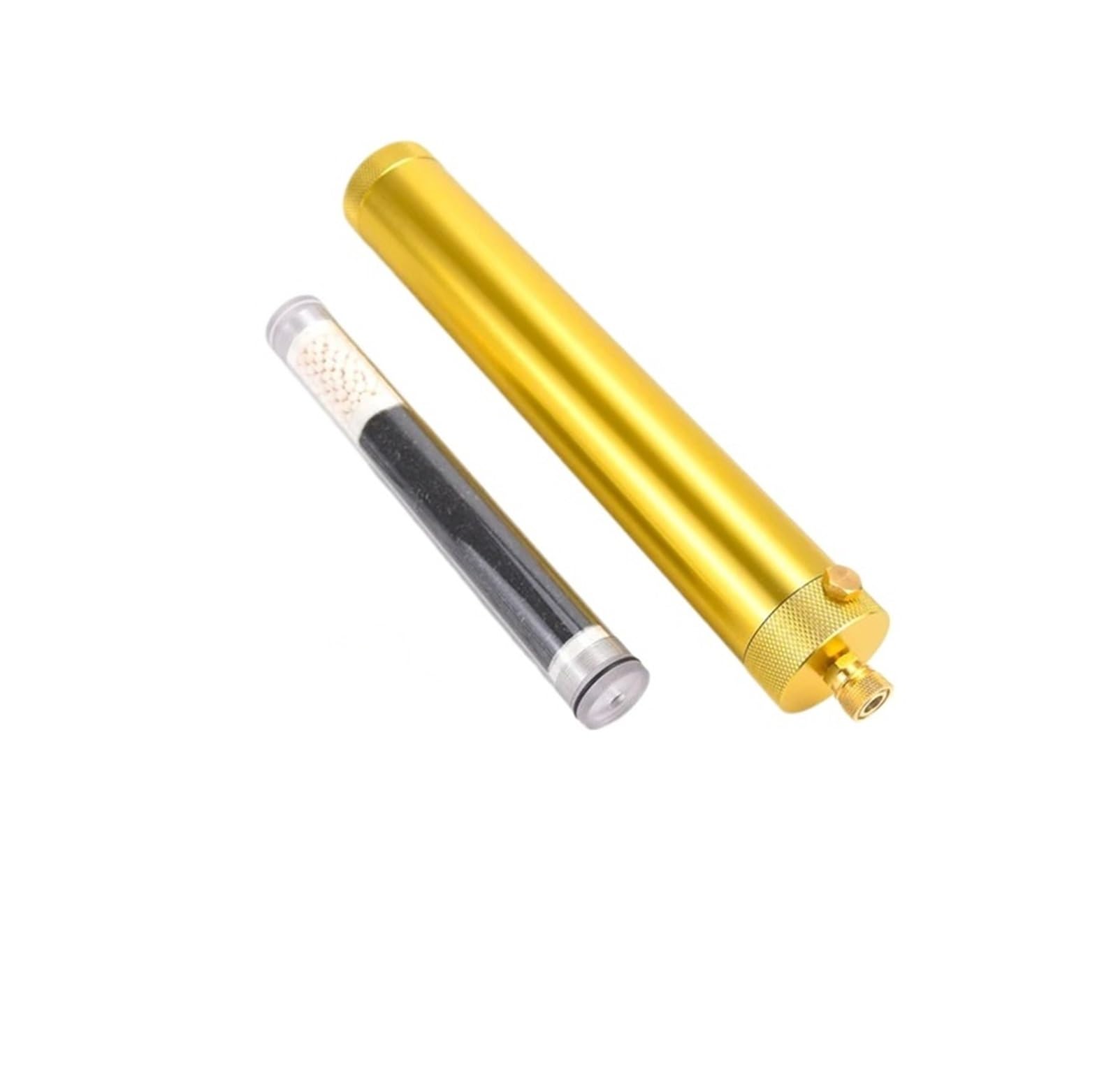 PHNOITPQ 4500Psi 300Bar 30Mpa High Pressure PCP Air Compressor Filter Oil-Water Separator Diving Scuba Odor Removal(Gold)