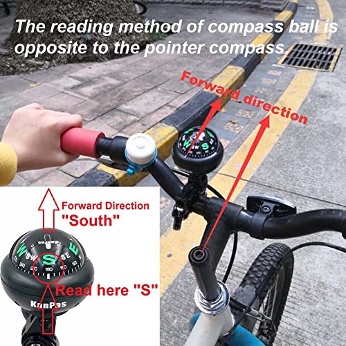 Brújula bola KanPas V39-2 para bicicleta y motocicleta miniatura 6