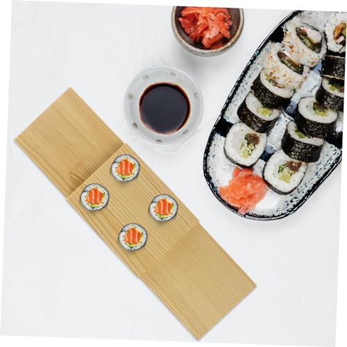 Plato de almacenamiento de sushi de madera creativa miniatura 6