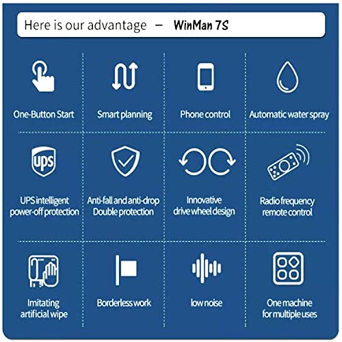 UIBAO Window Cleaning Automatic Robot Electric Glass Vacuum Cleaner Glass Cleaning Robotic Window Vacuum Cleaner Magnetic Remote Window Cleaner,for High-rise Windows Tiles Bathroom and Marbles - Image 7