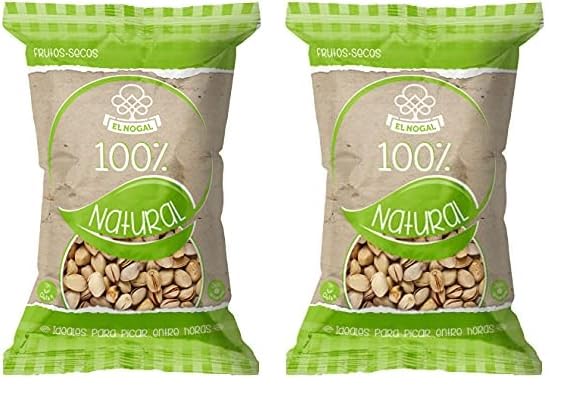 EL NOGAL Frutos Secos Pistacho Cascara Crudo Bolsa, 150 G (Paquete de 2)