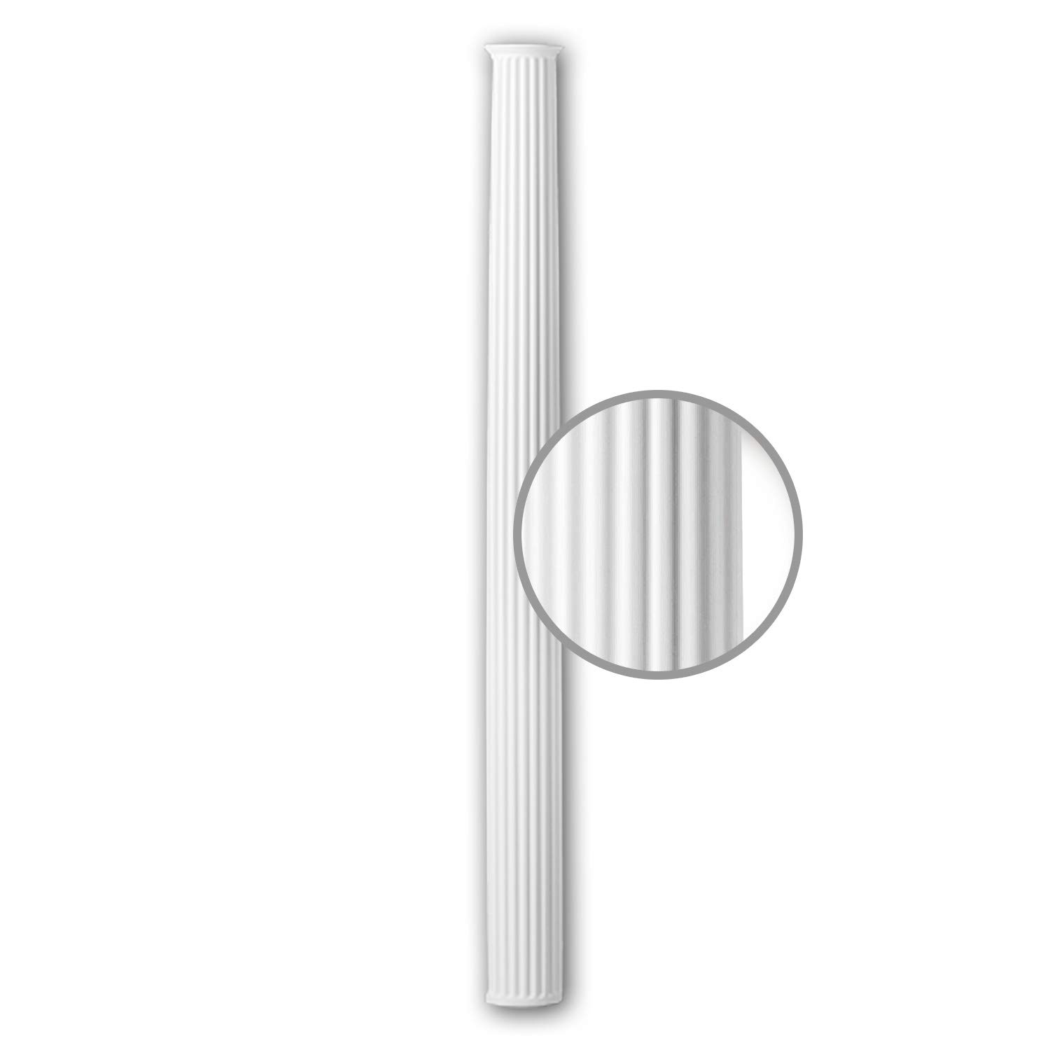Fuste de media columna Profhome de poliuretano premium con acabado arquitectónico elegante de 175 cm