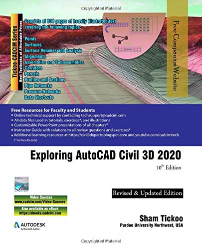Exploring AutoCAD Civil 3D 2020, 10th Edition