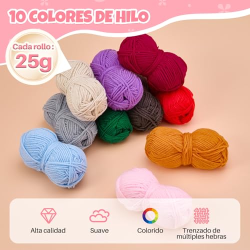 Reviews de Kits para tejer con aguja de lengüeta Top 10. 12 Imagen adicional