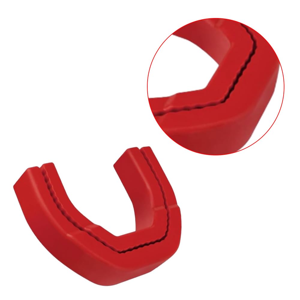 Riloer Housse de crochet de remorquage pour pare-chocs avant en caoutchouc compatible avec Dodge RAM 1500 2019-2025 68272944AB 68272945A Rouge