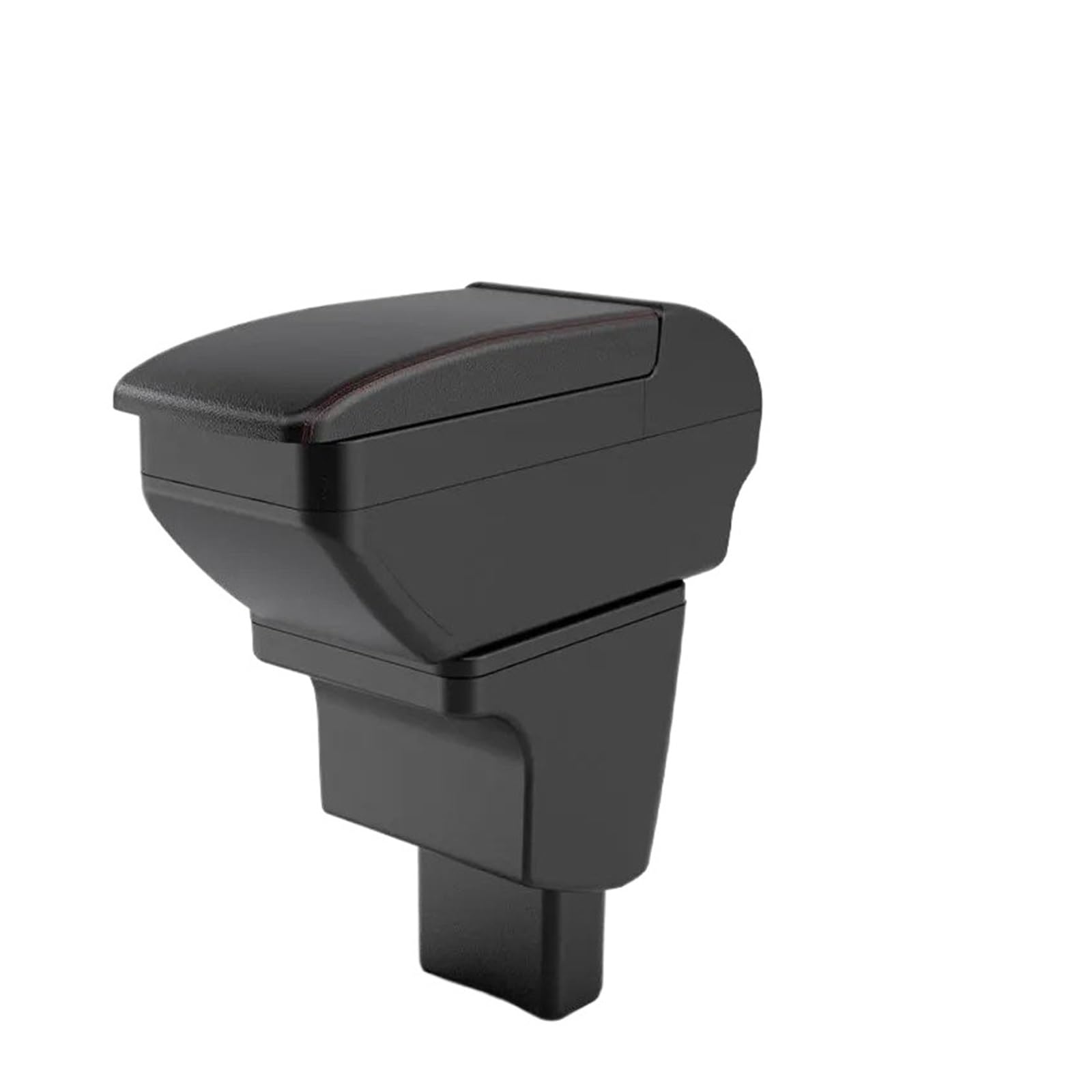 Ggwqoops Car Armrests For Hyundai I10 Car Armrest Box Interior Details Retrofit Parts Central Storage Accessories Armrest Box(A1 Red line no USB)