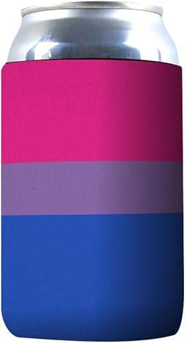 Paquete de 1 funda para enfriar bebidas con bandera Bisexual Pride LGBTQ+