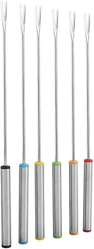 Miniatura 6 de Juego de tenedores para fondu de chocolate, tenedores para fondue, tenedores de fondue de acero inoxidable, tenedores de fondue de queso para fuente