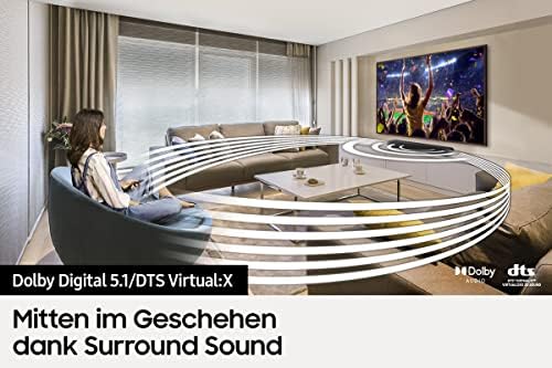 Samsung HW-S56B 3.0-kanałowy S soundbar, bezprzewodowy Dolby Atmos 5.0 / DTS, wirtualny: X, Q-Symphony, wbudowany głośnik centralny [2022], ciemnoszary