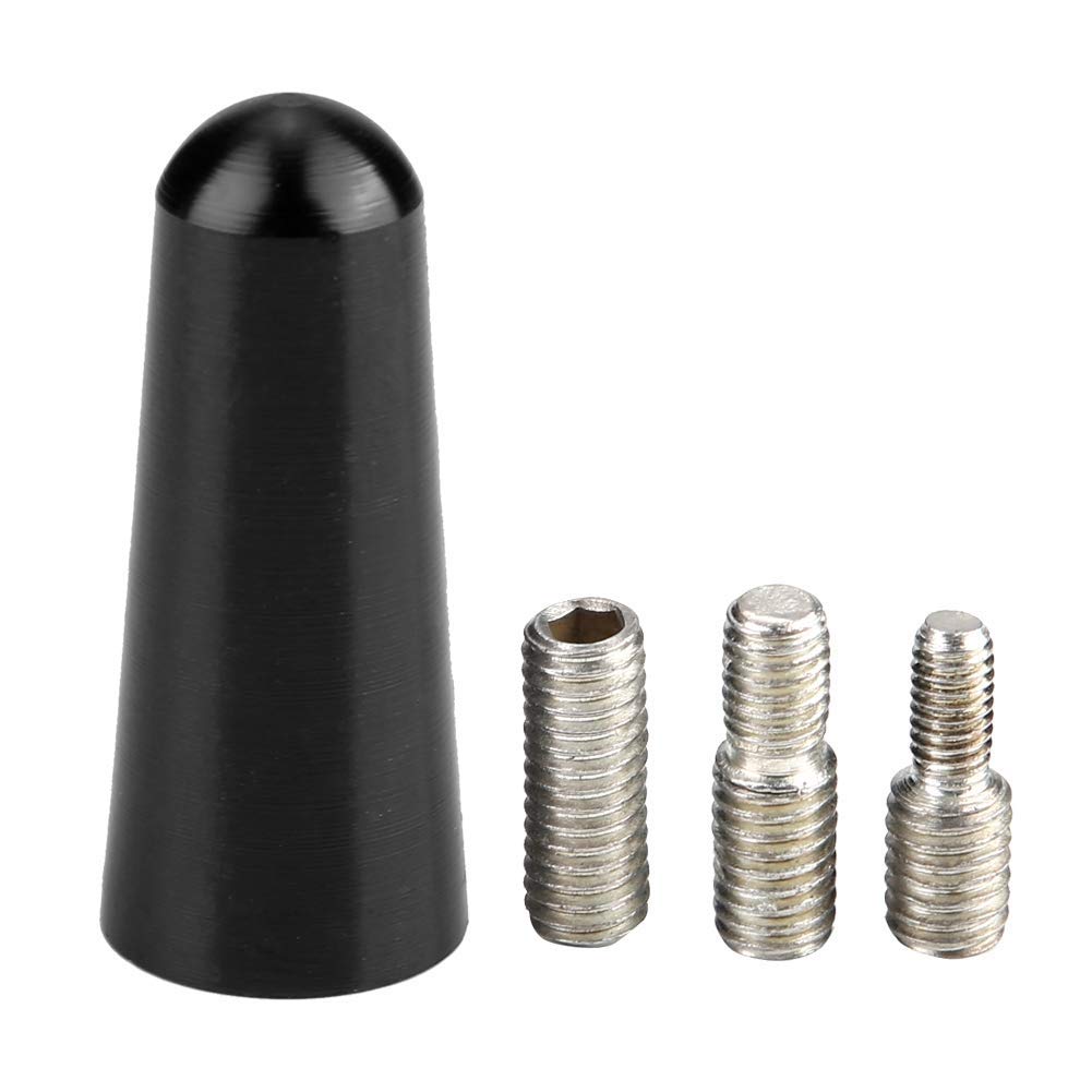 Antena samochodowa, 1,2 cala, 3 cm, dach samochodowy ze stopu aluminium, krótki adapter anteny prętowej S, czarny
