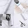 Hode Marble Sticky Back Plastic 90cm X 3m Granite White Grey Vinyl Wrap Contact Paper Self Adhesive Wallpaper Waterproof PVC Roll for Kitchen Countertop Furniture #1