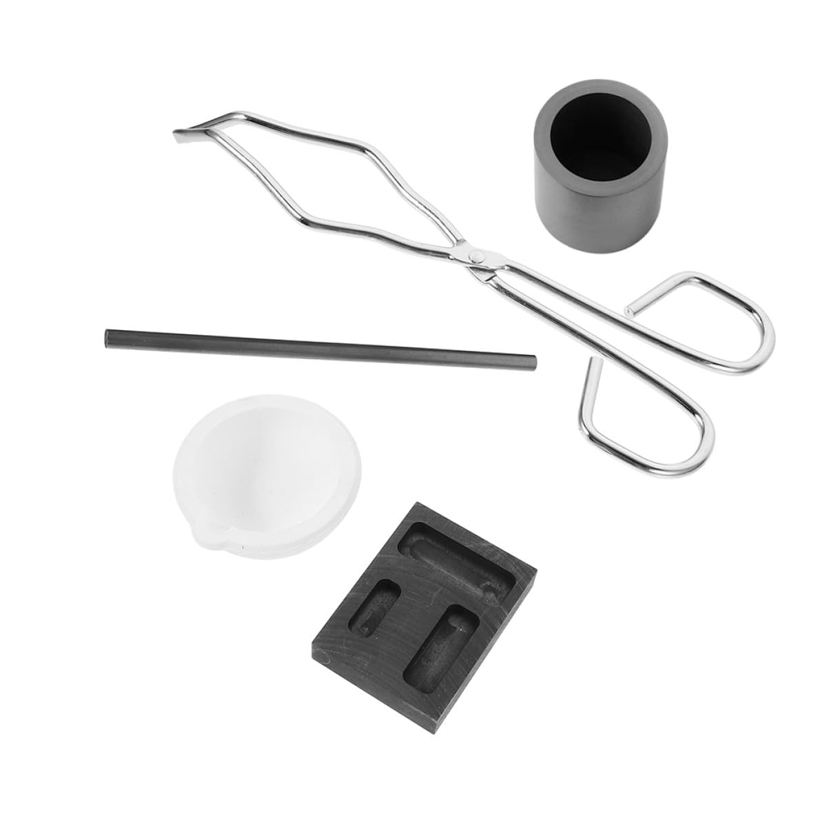 Kit de Herramientas para Joyería Molde de Lingotes de Grafito, Diseño de Tres Agujeros, Fácil de Usar y Confiable para Diversos Proyectos