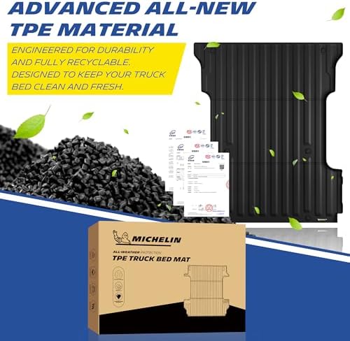 MICHELIN Truck Bed Mat for 2015-2023 Ford F150-6.5 FT / 78.8" Standard Bed (Not Fit for Drop in Bedliner), All-Weather Truck Bed Liner, Custom Fit, Durable TPE Bedliner, Non-Slip — view 5