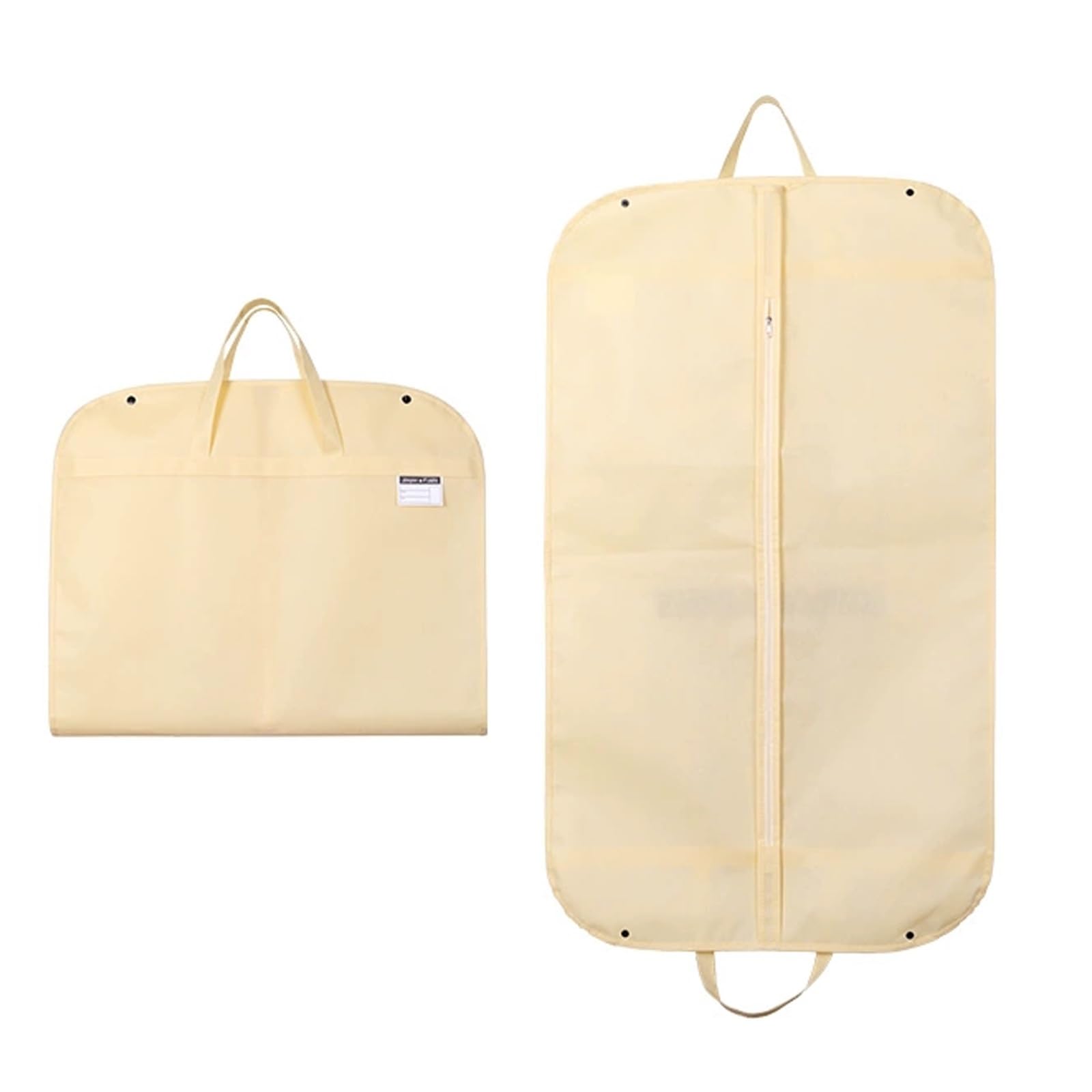 39 Travel Garment Bags - Waterproof Foldable Suit Bag For Business, Non-Woven Fabric, Portable Design - Ideal For Men's Travel(Yellow)