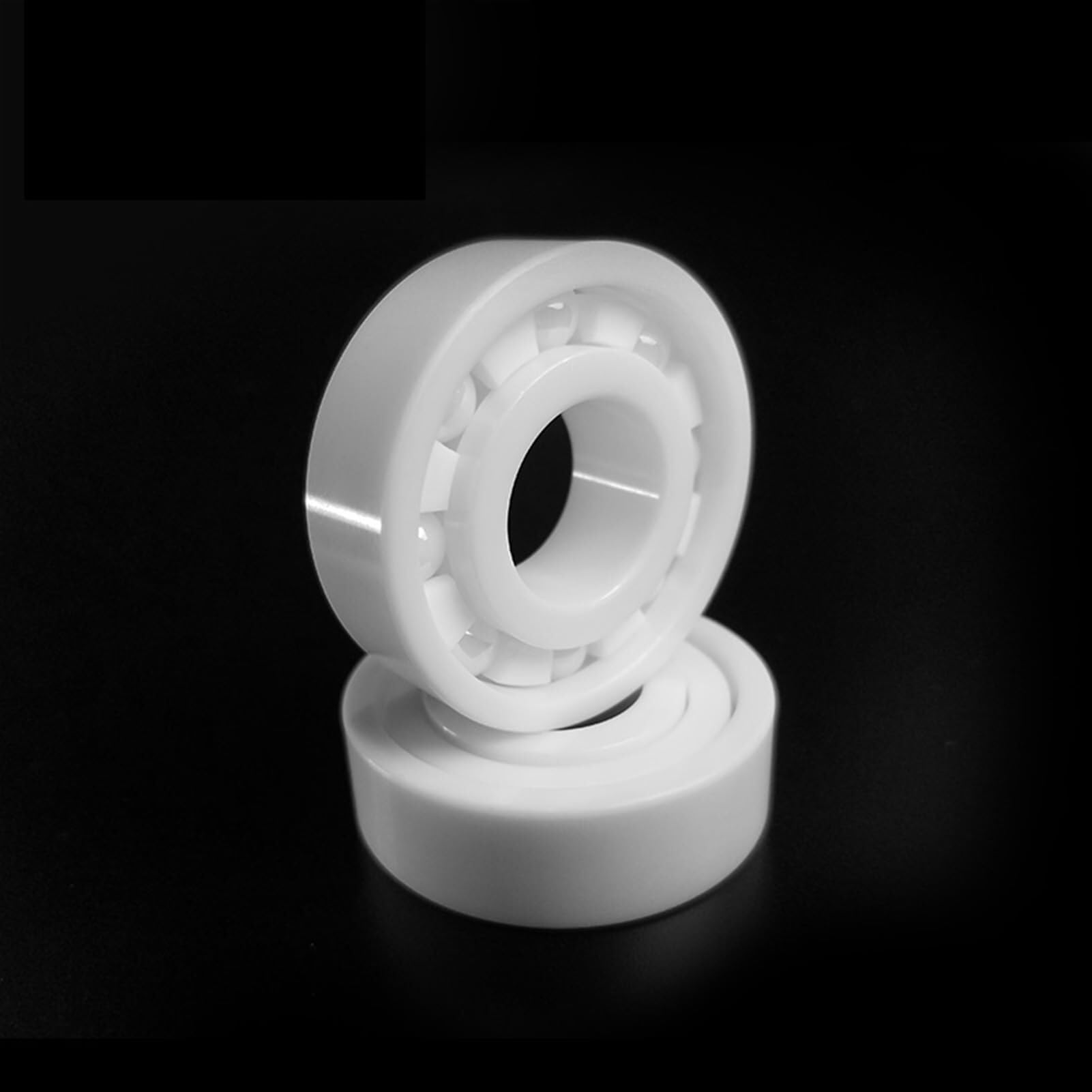 Łożyska, Łożysko kulkowe zwykłe 1 szt. Hybrydowe łożysko ze stali nierdzewnej MR137 Rozmiar 7X13X4mm Odporność na korozję, odporność kwasy i zasady,Wysoka nośność(Full ceramic)