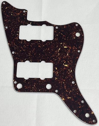 For Fit US Jazzmaster No control hole Style Guitar Pickguard (4 Ply Brown Tortoise)