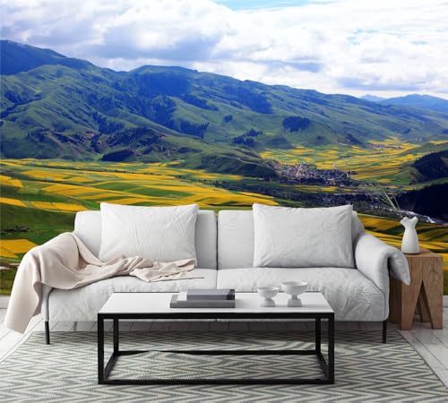 Poster Geant Mural Personnalisé Nature verte modèle 3D 3D Poster Geant Mural Personnalisé, pour Salon Chambre restaurant Décoration Murale,274 * 254cm