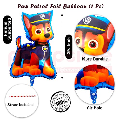 Image of Propsicle Birthday Foil Paw-Patrol Theme Birthday Decorations Balloon Pack Of 5 Baby Birthday Party Supplies Item,Multicolor