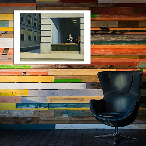 Edward Hopper New York Office tableau moderne mat encadré taille medium