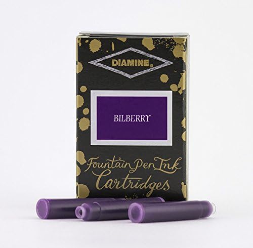 Diamine Bilberry - Purple Ink Cartridge For Fountain Pens 18 Per Package