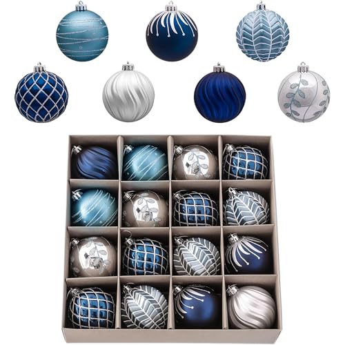 Valery Madelyn Weihnachtskugeln 16 Stücke 6CM Kunststoff...
