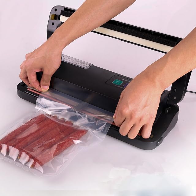 Appliances - Home - ShineYes Househlod Food Vacuum Sealer Packaging Machine Film Sealer Vacuum packer Give Free Vacuum Bags for K Food Saver (P-290 black Rusiann Version)