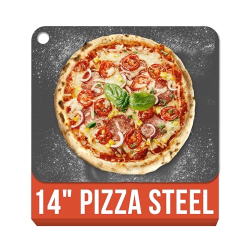 Chef Pomodoro Pizza Steel for Oven 14x12", 1/4" Thick, With ...