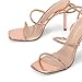 DREAM PAIRS Rose Gold High Heels Stilletos Heels for Women Strappy Gladiator Sexy Square Toe Open Toe Dressy Pumps Sandals Size 7 SDHS2239W
