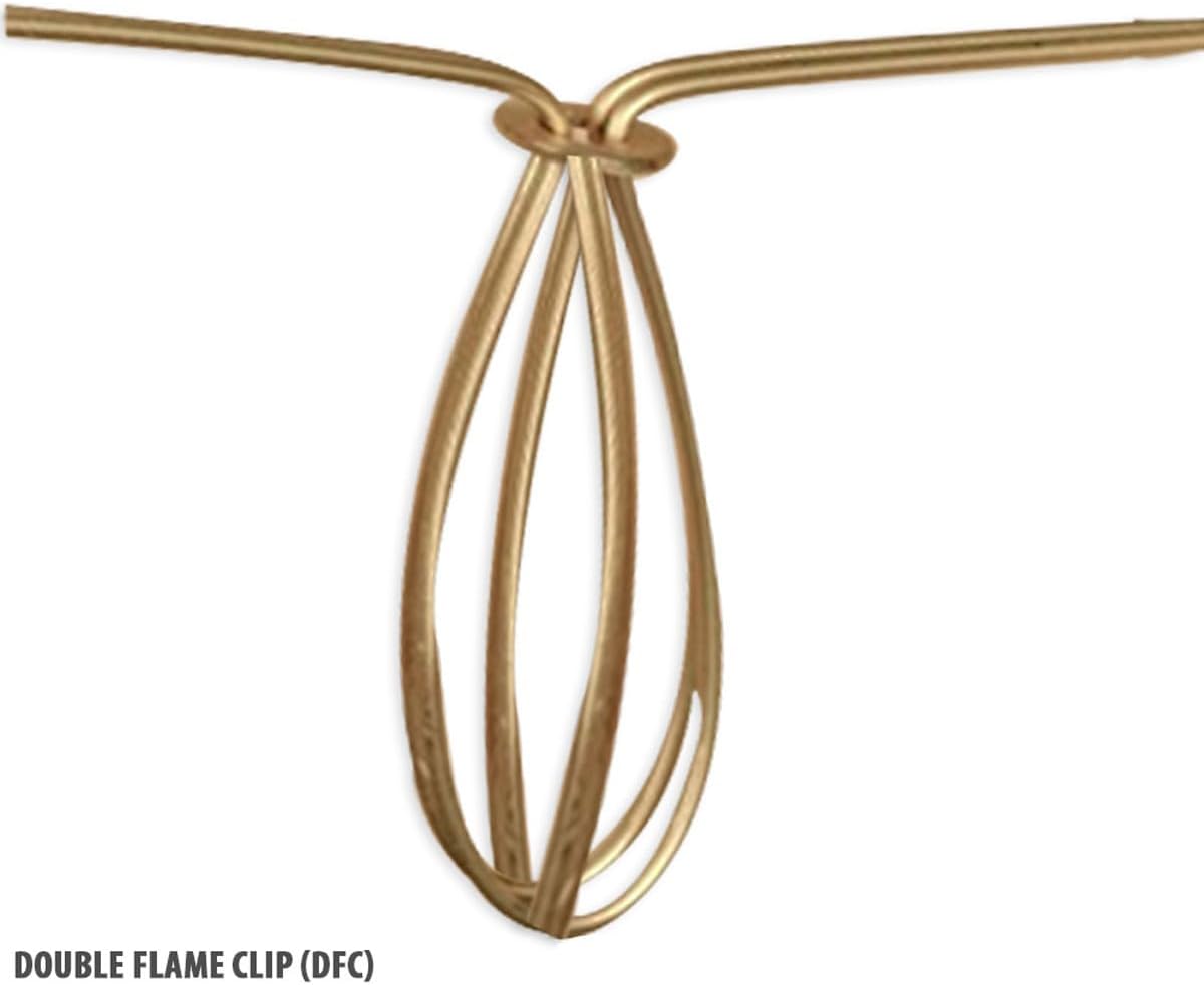 Royal Designs, Inc. CS-986-5LNWH-6 Hardback Empire Chandelier Shade with Trim, 3 x 5 x 4.5, Linen White, 6-Pack