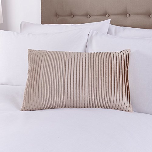 Charlotte Thomas Housse de Coussin Imitation Soie Caterina - Beige - 30 x 50cm Cover