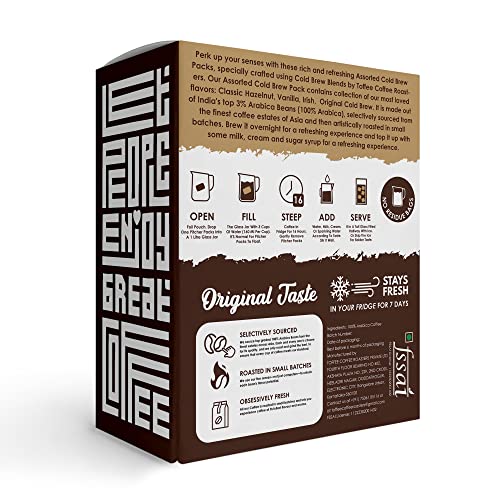 Toffee Coffee Roasters | Assorted Cold Brew Bags | Free Mason Jar | Easy Brew Coffee | Cold Brew Coffee | Pack of 4 Bags | 100% Arabica Coffee | Grounded Coffee | Makes 16 Cups... - Image 3