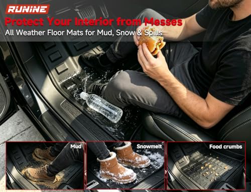 Image of Floor Mats for Jeep Grand Cherokee L 2021-2026 (ONLY for 7 Seaters Without Center Console) All Weather Custom Fit Car Floor Liners Trunk Mat Rubber Car Mats