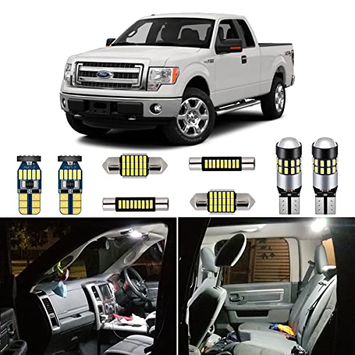 Kit de luces LED blancas para interior Ford F150 2009-2014 miniatura 1