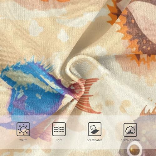 KLL Cute Puffer Hawaiian Fish Little Boys Cotton Nighttime Underwear Cute Children Panties3