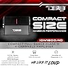 DS18 ION1600.4D 4-Channel Amplifier Full Range 4 x 240W Rms @ 4-ohm Class D, Compact Design, Digital 4 Channel Car Audio Miniature Size Multichannel Amplifier, Small Design