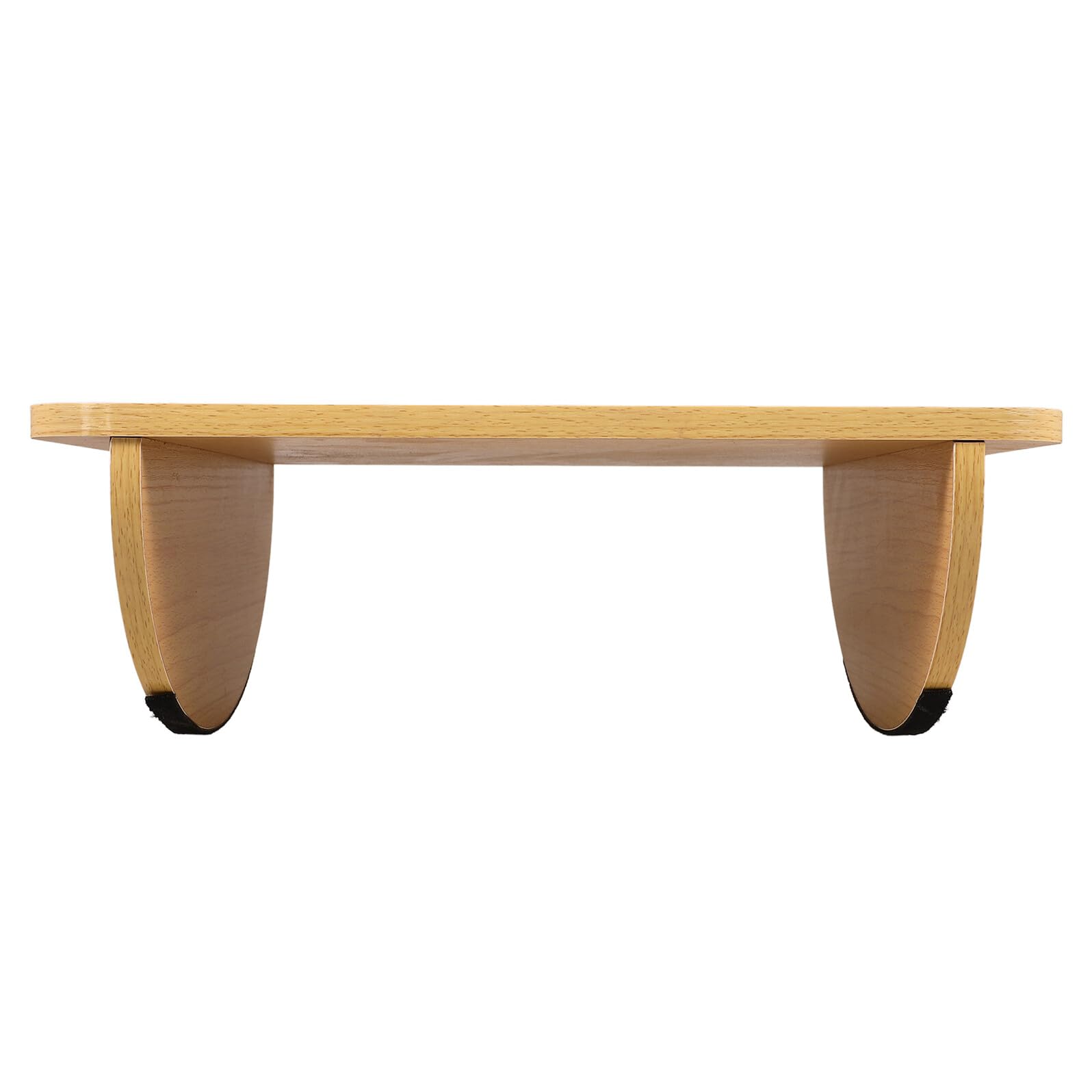 Poggiapiedi da Scrivania Ergonomico Antiscivolo in Pannello di Densità Beige, Portatile, per Ufficio e Casa, Supporto Piedi Comodo e Pratico
