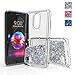 For LG premier pro lte/K30/L413DL/X410/Harmony 2/Phoenix Plus phone case，DDTKZC sparkle the glitter and Liquid TPU is Clear slime Case,For LG K10 2018 case (Silver)