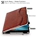 Ztotop iPad Mini 4 Case, Leather Folio Stand Protective Case Smart Cover with Multi-Angle Viewing, Paperwork Card Pocket, Functional Elastic Strap for iPad Mini 4 - Brown