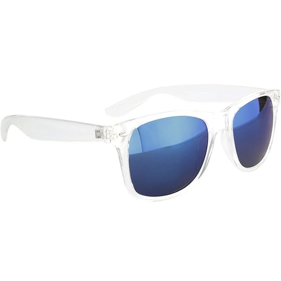 sunglasses clear frames blue lens