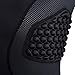 COOLOMG Mens Padded Compression Shirts Baseball Chest Rib Protector Football Rugby Softball Heart Sternum Guard Black M