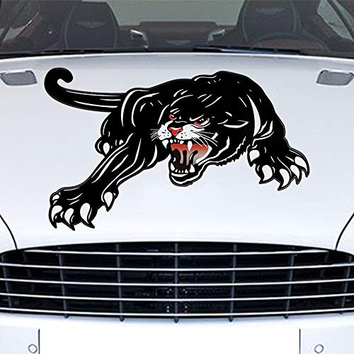 Practisol Car Decals- 1 Pcs Black Panther Car Hood Sticker, Self-Adhesive Vinyl Graphics Decals, Universal Scratch Hidden Car Stickers #TOP7