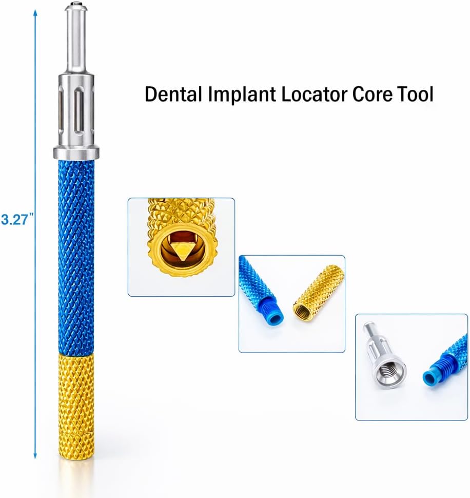 Upgraded Locator Core Tool with 303 Stainless Steel for Retaining Cap Insertion and Removal