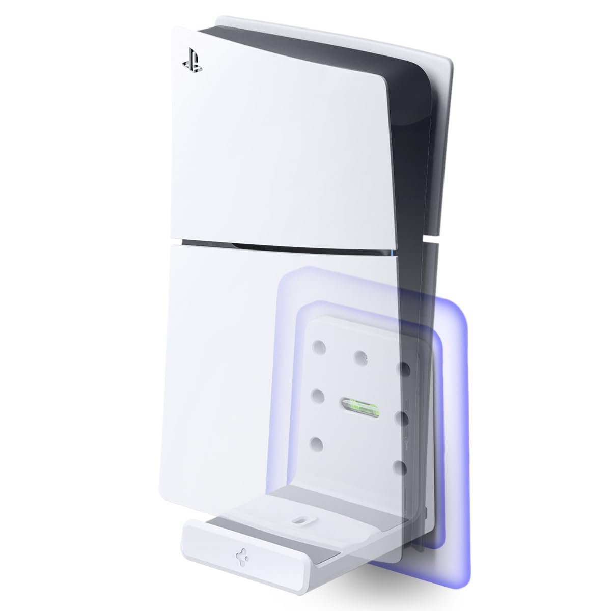 Spigen Wall Mount for PlayStation 5 Pro and Slim Console Easy Secure Installation Mounting for PS5 Pro Slim